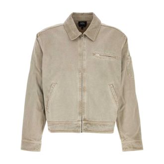 A.P.C. A.p.c., Jassen, Heren, Beige, M, Katoen, Alexis Jacket