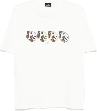 Paul Smith PS circle-logo-print T-shirt - men - Organic Cotton - M - White