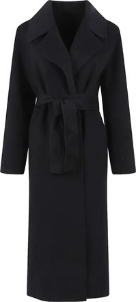 Alberta Ferretti belted coat - Black