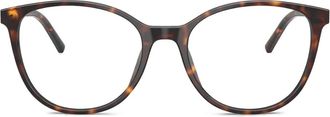 Dolce & Gabbana Eyewear Bril met rond montuur en schildpadschild-design - Bruin