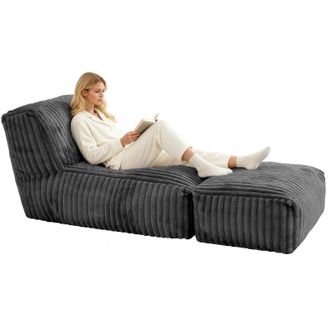 STILVORA Stilvora Sedia Da Ufficio Ergonomica Con Poggiapiedi E Supporto Lombare Ad Aria, Pelle, Nero