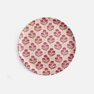 La Redoute Interieurs Rond dienblad met bloemenprint, ANTES