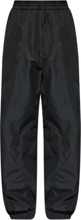Givenchy Couture Seam Mix Material Cutout Jogger Broek - Heren - Sweatpants - Zwart - L - Katoen - Broeken