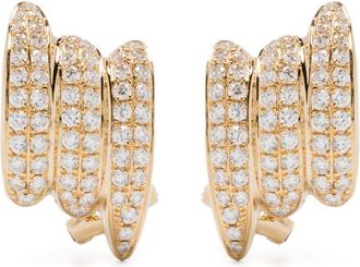 Anita Ko Small 18K Yellow Gold Clair Diamond Stud Earrings - Womens - Diamond/18kt Gold