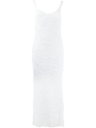 Fabiana Filippi crochet-effect knitted dress - White