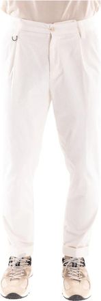 Paolo Pecora Ribbed Velvet Broeken - Heren - Slim Fit Broeken - Beige - M - Katoen - Broeken