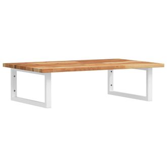 vidaXL Estante De Lavabo De Pared Acero Y Madera Maciza De Acacia Vidaxl