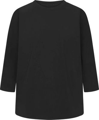 Raffaello Rossi Raglanmouw Sportswear Jersey Top - Dames - Longsleeves - Zwart - XL - Tops