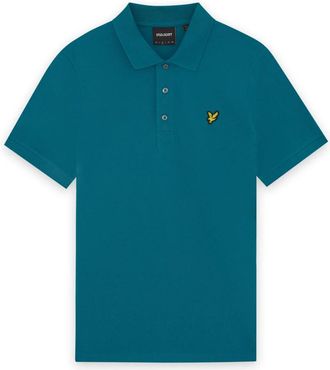 Lyle & Scott Plain Polo Shirt - Heren - Polos - Blauw - M - Katoen - Tops