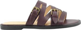 Guess Slide Sandal - Dames - Sandalen - Bruin - 41 EU - Leer - Schoenen