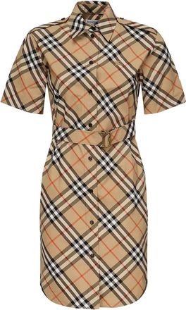 Burberry Check Cotton Shirt Dress