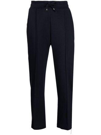 Madison.Maison laminated-band cotton trousers - Blue