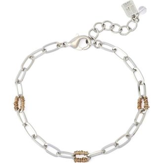 Robert Lee Morris Paperclip Bracelet in Two Tone at Nordstrom