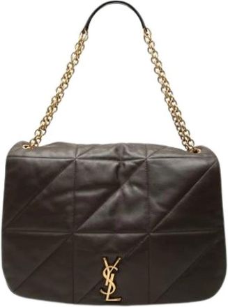 Saint Laurent Pre-owned Jamie Schoudertas - Dames - Vintage Schoudertas - Bruin - ONE Size - Leer - Vintage
