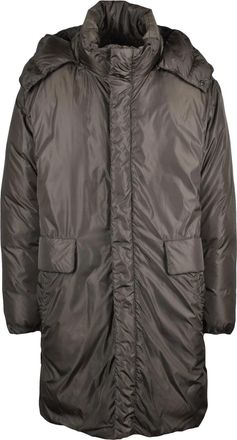 Aspesi Padded Parka With High Collar And Detachable Hood