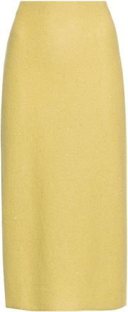 Fabiana Filippi sequin-embellished pencil skirt - women - Linen/Flax/Polyester/Cotton - 44 - Green