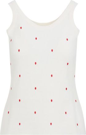 Bottega Veneta White Cotton Crewneck Top