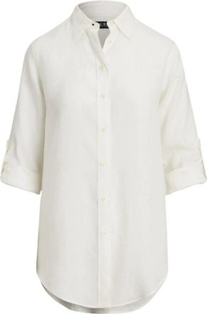 Ralph Lauren Camisa de lino ligera - Blouses & Shirts - Mujer - Blanco - L