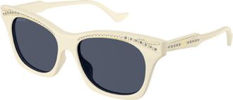 Gucci Ladies White Square Sunglasses GG1299S 004