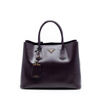 Prada Pre-owned Prada Medium Saffiano Cuir Double Satchel Ladies Q39B577M9ZU7NVZS
