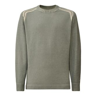 C.P. Company Round-neck Knitwear, male, Gray, Size: XL Cotton Chenille Knit