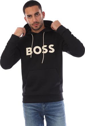 HUGO BOSS Mens Soody Zone Sweatshirt in Black Cotton - Size X-Large