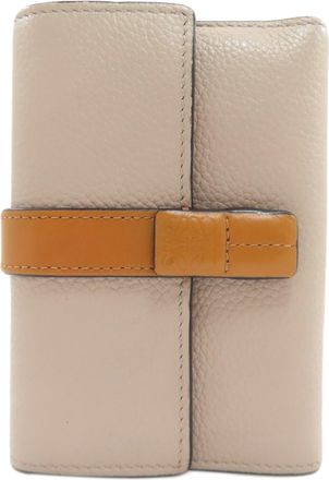 Loewe Beige Leather Wallet (Bi-Fold) (Pre-Owned)