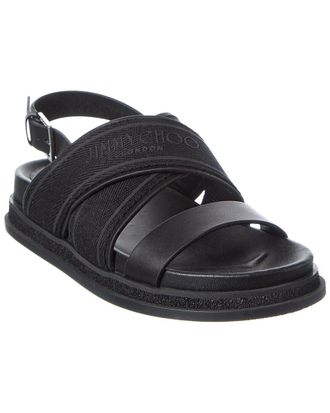Jimmy Choo London Joa Canvas & Leather Sandal