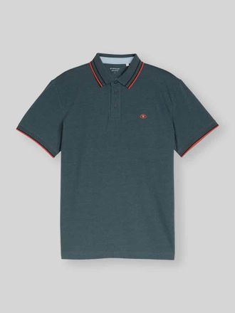 Tom Tailor Regular Fit Poloshirt aus reiner Baumwolle in Aqua, Gr&ouml;&szlig;e XXXL