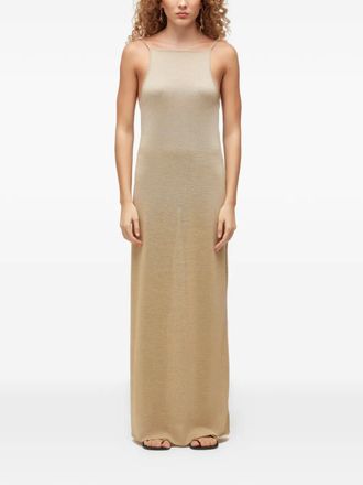 Osklen Mouwloze maxi-jurk - Beige