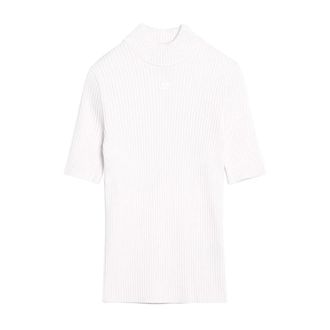 Courr&egrave;ges Turtlenecks, female, Pink, Size: L Reedition Rib-Knit Sweater