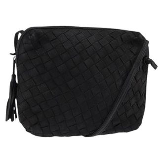 Bottega Veneta Pre-owned Cross Body Bags, female, Black, Size: ONE SIZE Pre-owned Vintage Shoulder Bag