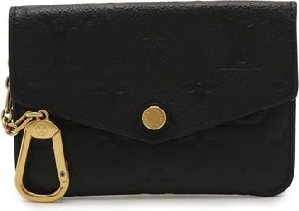 Louis Vuitton Black Noir Monogram Empreinte Leather Coin Purse/Coin Case (Pre-Owned)