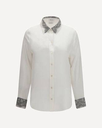 Alexander McQueen Floral lace detail Shirt Female 42