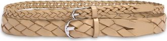Nordstrom Double Braid Leather Belt in Tan Shore at Nordstrom, Size X-Small/small