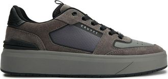 Cruyff Mens Endorsed Tech Trainers - Grey Leather - Size UK 12