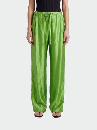 Khaite Pantaloni palazzo in viscosa con coulisse