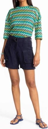 Johnny Was Hailey Cargo Short In Blue Nights