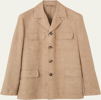 Loro Piana Mens Dover Linen Jacket