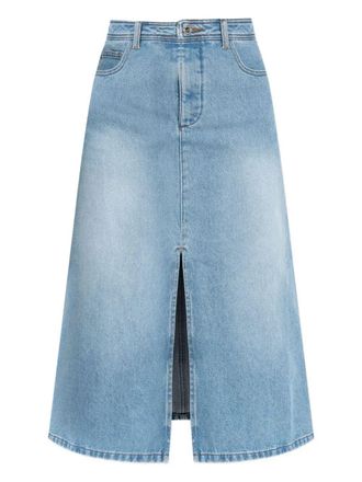 A.P.C. A. P.C.-Gonna Midi Georgia In Denim-Donna