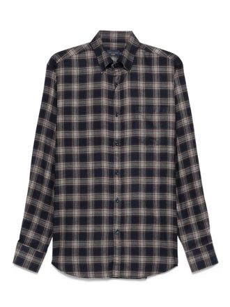 Paul & Shark Geruit overhemd met lange mouwen - Blauw