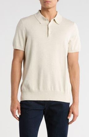 Brooks Brothers Cotton Knit Polo in Ivory Stone Heather at Nordstrom Rack, Size Xx-Large