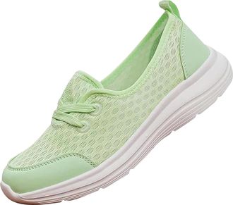 Generic Casual Shoes Womens Comfortable, Breathable Slip-On Trainers for Women, Outdoor Shoes for Jogging Trekking Low-Cut Ventilated Trainers for Gymnastics 