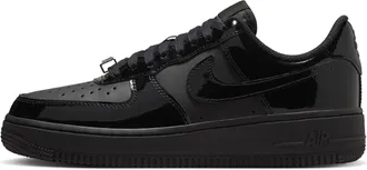 Nike Womens Air Force 1 07 Shoes in Black | IR5450-001