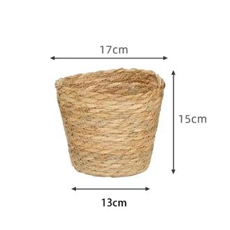 OEM Cesta De Junco Marino, Cesta Para Plantas, Cesta De Flores, Maceta, Cesta Para Plantas, Macetas, Cesta De Almacenamiento, 17 Cm X 15 Cm