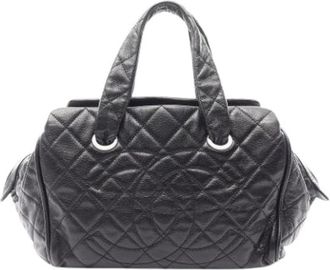 Chanel Pre-owned Vintage Handtas - Dames - Vintage Handtas - Zwart - ONE Size - Leer - Vintage