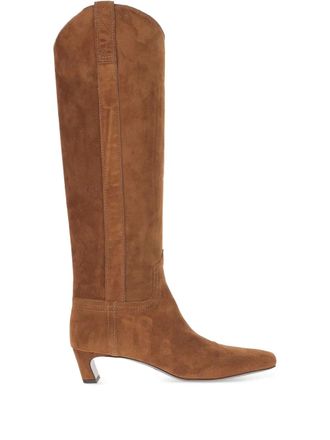 Sartore Stivali al ginocchio in pelle scamosciata 30mm - BROWN