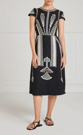 Temperley London Avalon Dress in Black at Nordstrom, Size 10