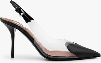 Alaia D&eacute;collet&eacute; Slingback Le Coeur in PVC e pelle - ALAIA - gender_Woman