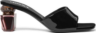 Versace Sculpted Heel Slip-On Sandals